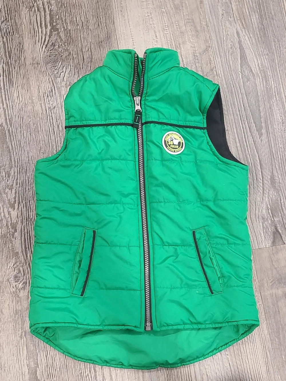 Carter Green Puffer Vest with Front Zipper Artic Exploation Team Size 7